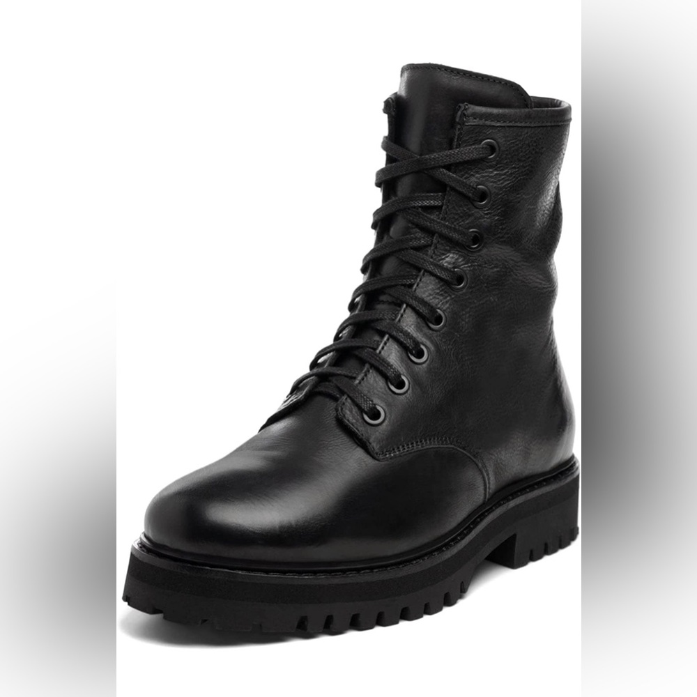 Thursday Major Combat Boot Black Leather